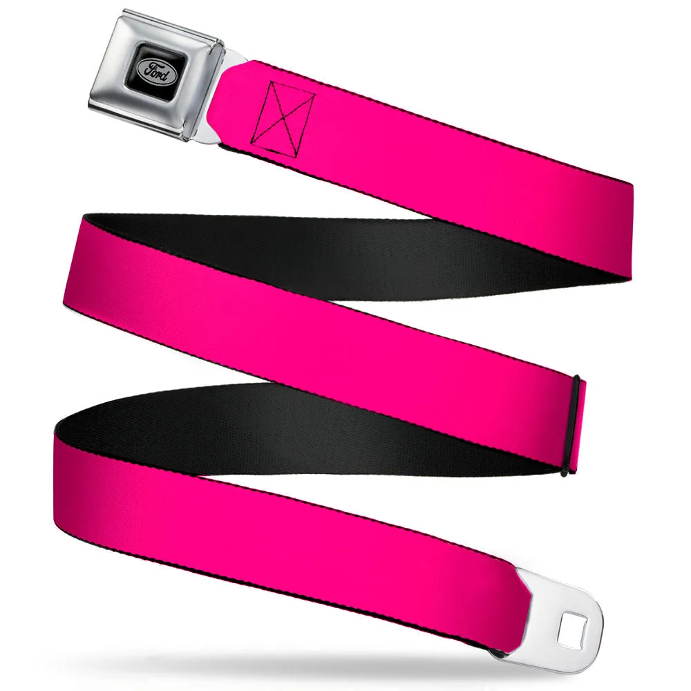 Ford Emblem Seatbelt Belt - Fuchsia Webbing