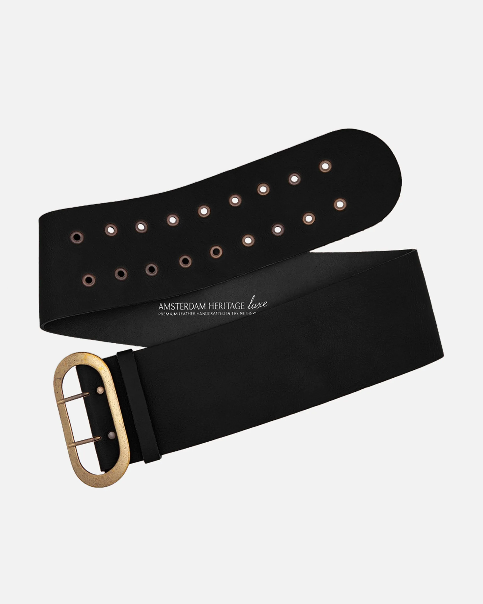 MADE TO ORDER Rena | Wide Waist Belt with Double Grommets