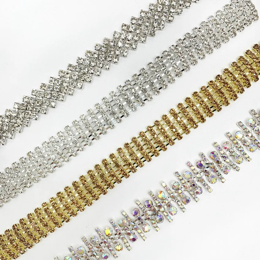 OEKO-TEX BSCI Rhinestone chain NFA24A555-556-557-558-NFA24A559-560