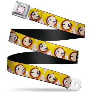SOUTH PARK Title Logo Full Color Pink/White Seatbelt Belt - South Park Princess Kenny Expressions Pink Webbing